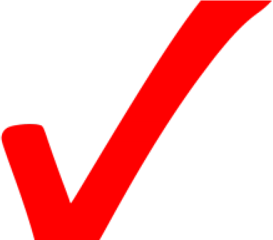 Red Checkmark - Red Check Mark Vector (640x480), Png Download