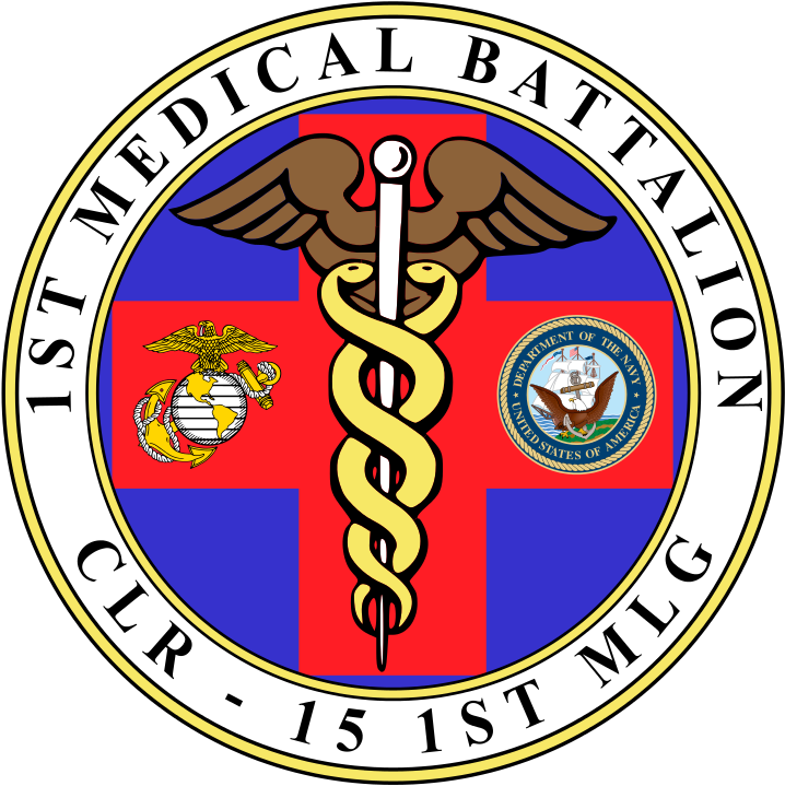 1st Medical Battalion - Usmc 1st Medical Battalion Insignia Shower Curtain (771x768), Png Download