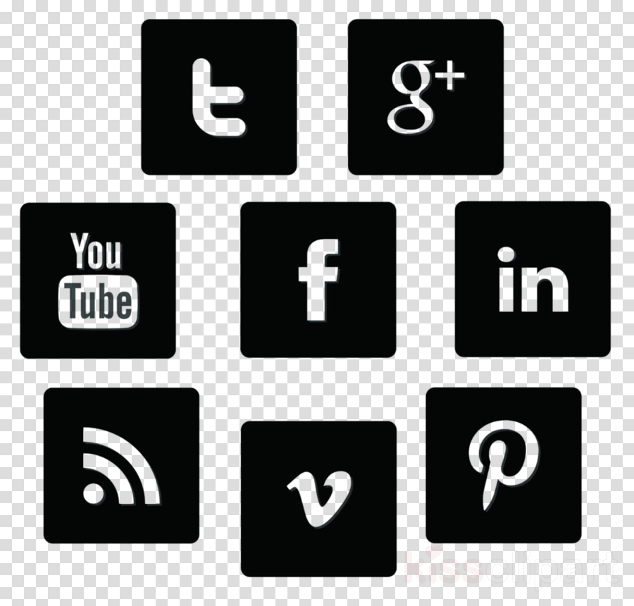 Social Media Icons Clipart Social Media Computer Icons - Youtube (900x860), Png Download