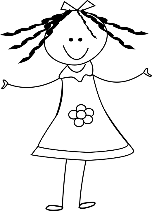 Download Female Stick Figure Png Girl Clipart Black And White Png Image With No Background Pngkey Com