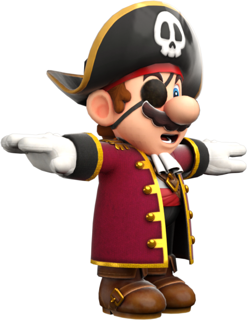 Download Zip Archive - Super Mario Odyssey Mario Pirate (750x650), Png Download