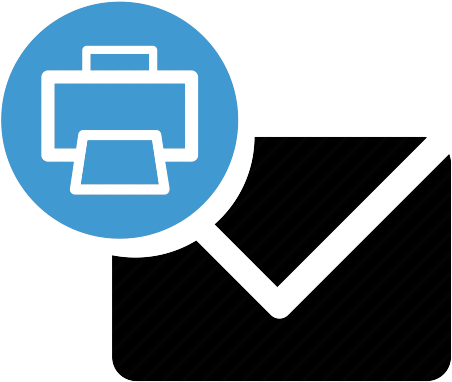 Auto Print & Mail - Print And Mail Icon (800x600), Png Download