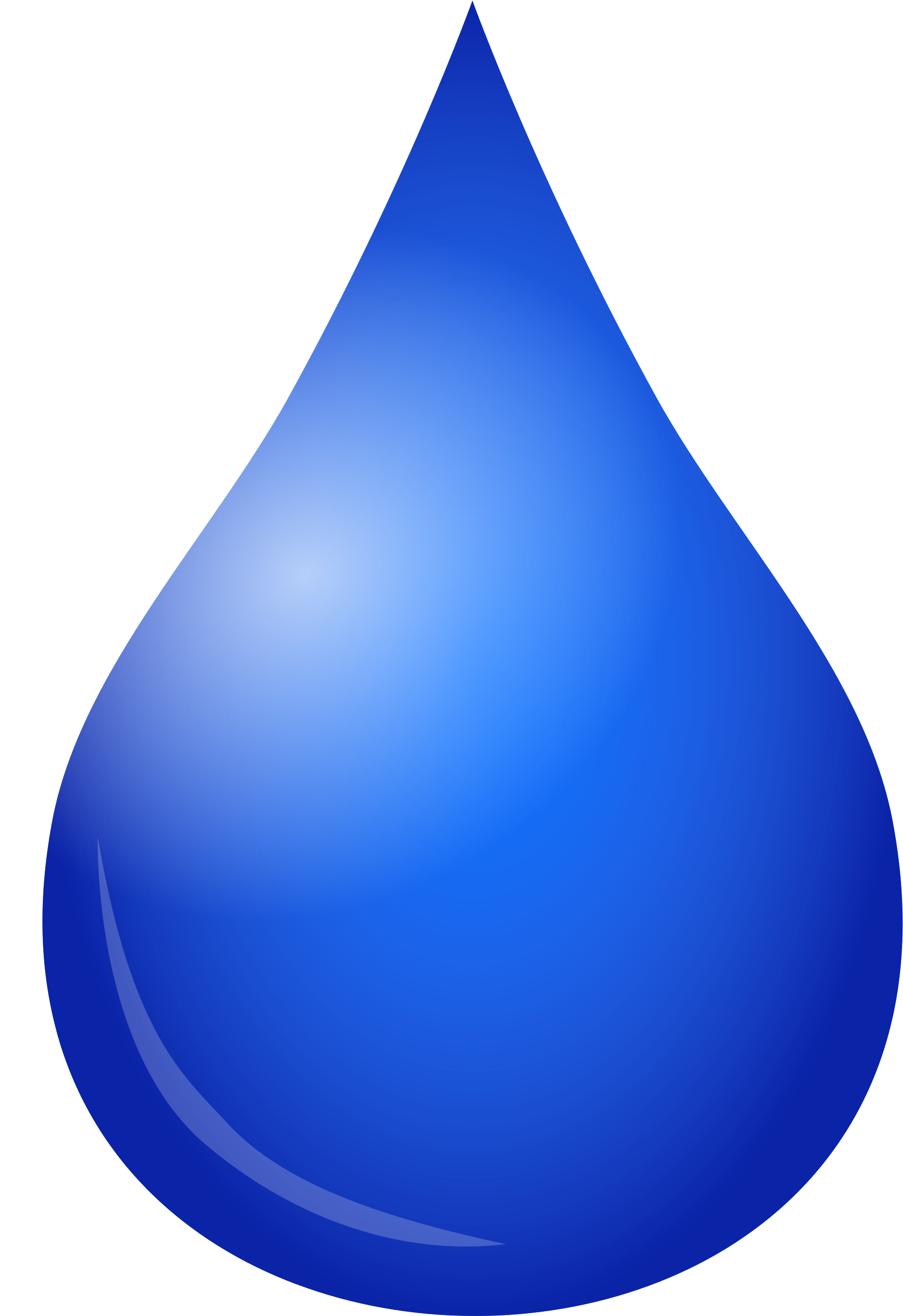 Water Droplets Clipart 18, Buy Clip Art - قطره آبی (2000x3000), Png Download