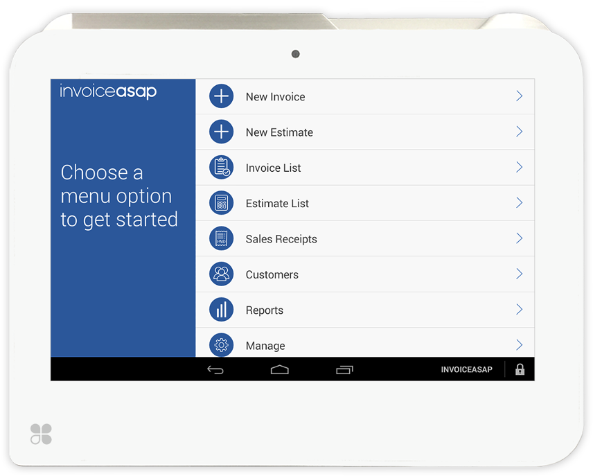 You Can Download Invoiceasap To Clover Devices From - Clover Invoice Asap (900x729), Png Download
