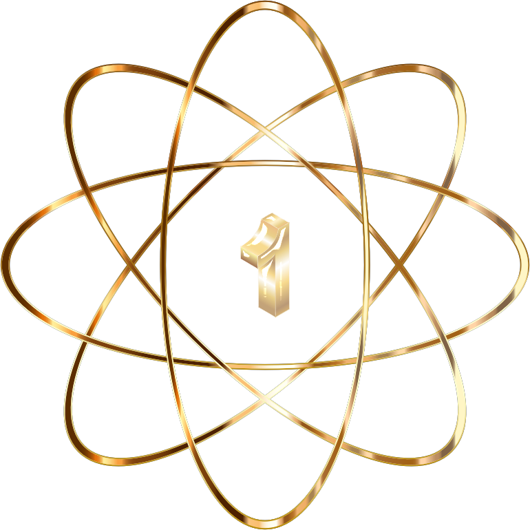 Medium Image - Simple Atom (770x770), Png Download