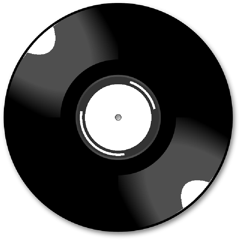 Black Disco Music Icon - Music Cd Png Icon (800x800), Png Download