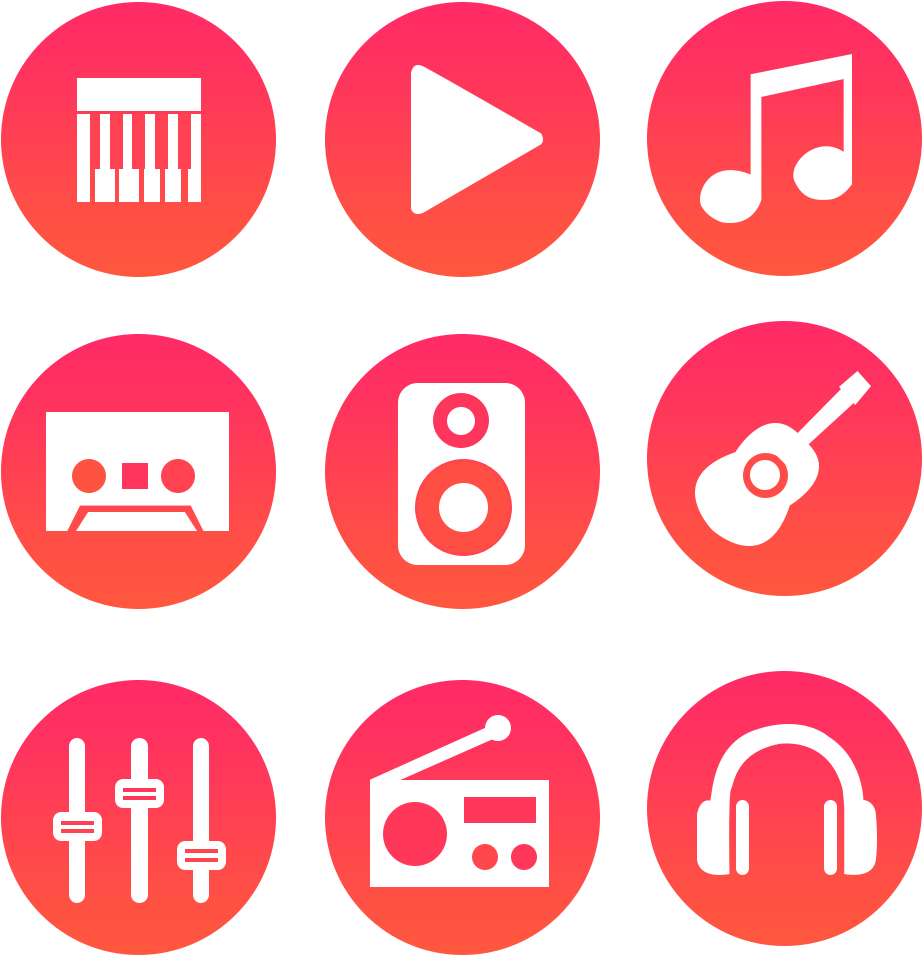 Music Icons - Kit George Pig Para Imprimir Gratis (995x1011), Png Download
