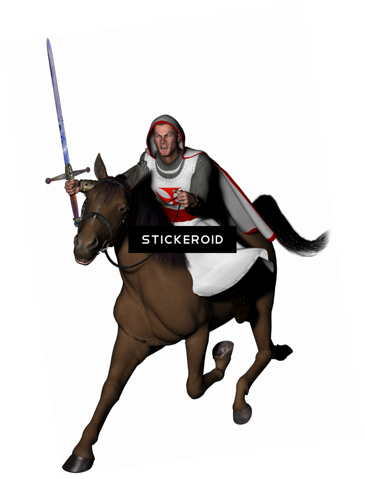 Medival Knight - Knight Templar (1216x1596), Png Download