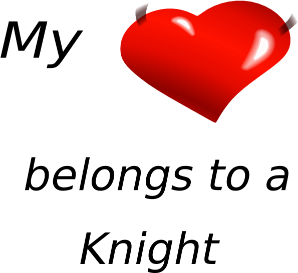 How To Set Use Love My Knight Svg Vector (600x564), Png Download