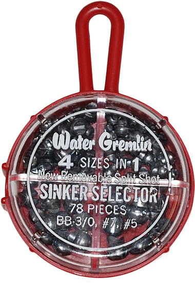 Water Gremlin Split Shot 4 Sizes In - Circle (1000x600), Png Download