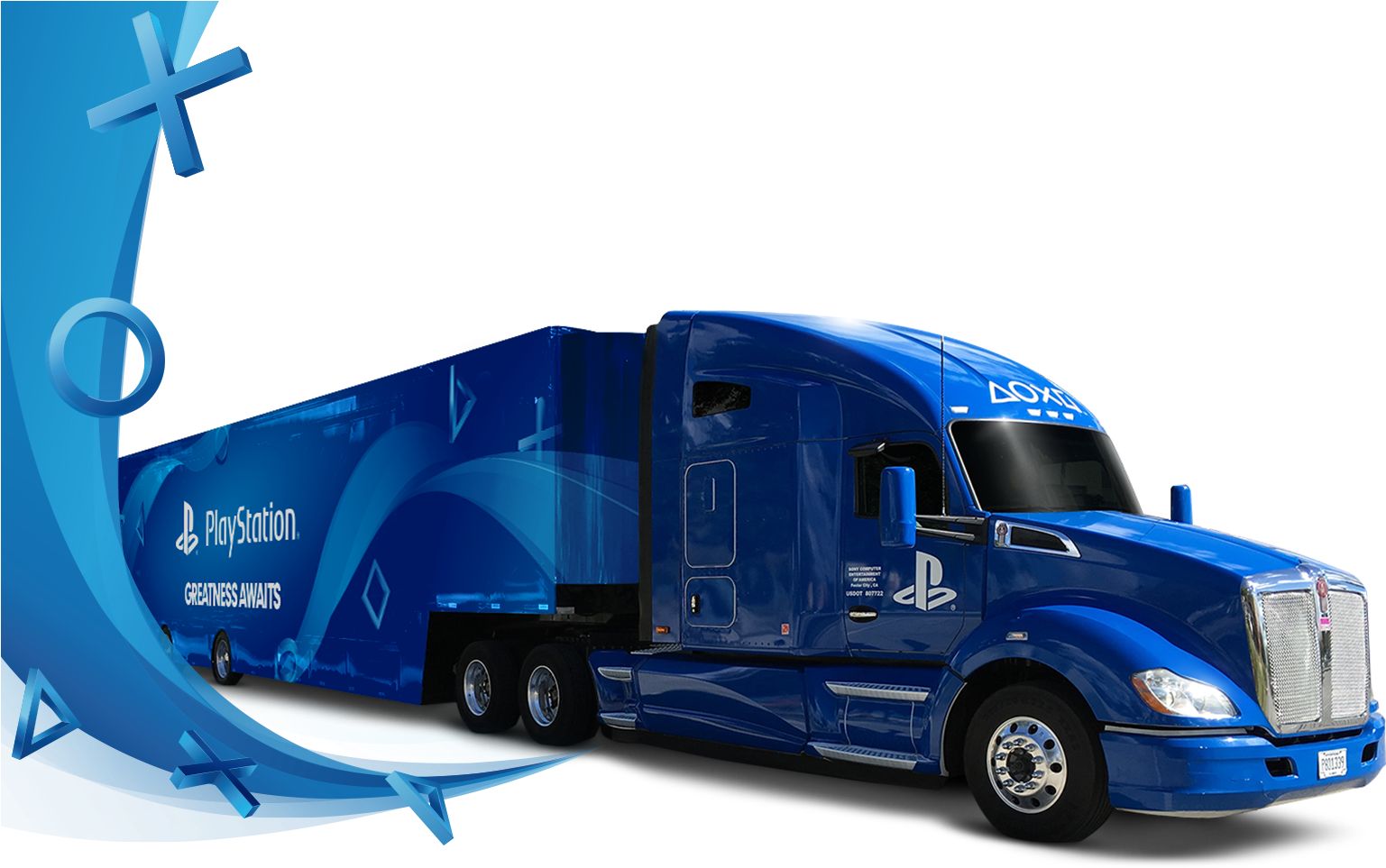 Next Stop - Playstation Road To Greatness Truck (1905x982), Png Download