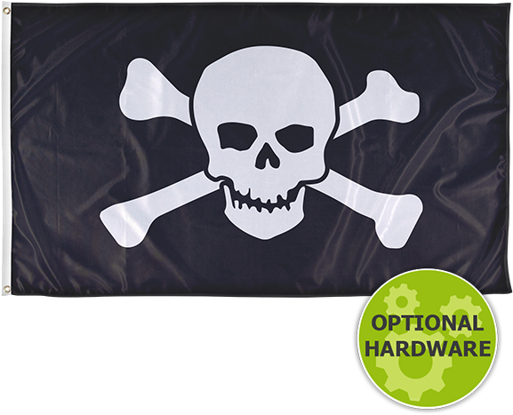 Crazy Cool Biker Pirate Skull Urfncrazy Original Design (600x600), Png Download