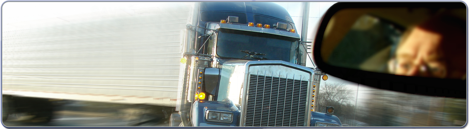 Major Semi Trailer Repair - Semi Truck Head On Collision (1599x440), Png Download