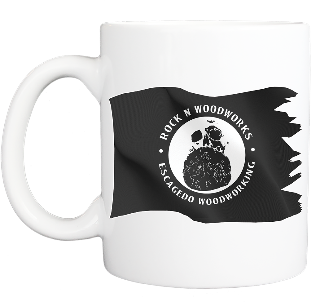 Rock N Woodworks Pirate Flag Logo Mug - Nike Fc Flag Crest Shorts (1060x1000), Png Download