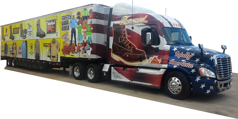 Also, Look For Our Semi Truck And Trailer On The Road, - Safety Wear House (800x420), Png Download