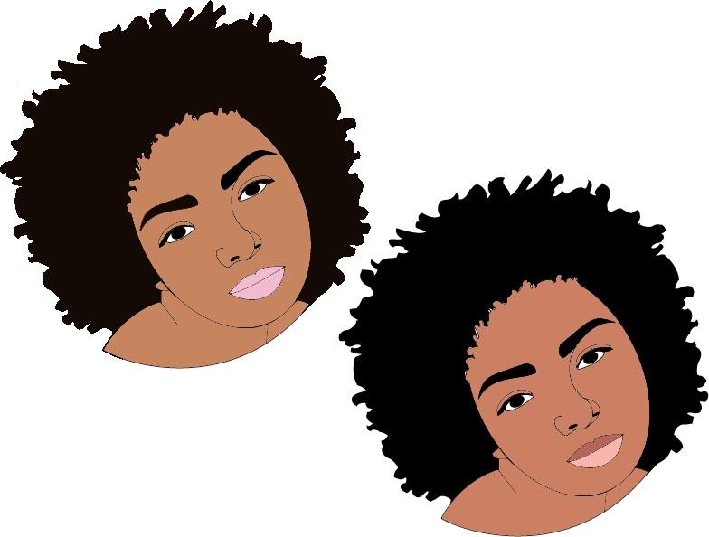 Black Woman Cartoon Character - Black Girl Cartoon Transparent (784x594), Png Download