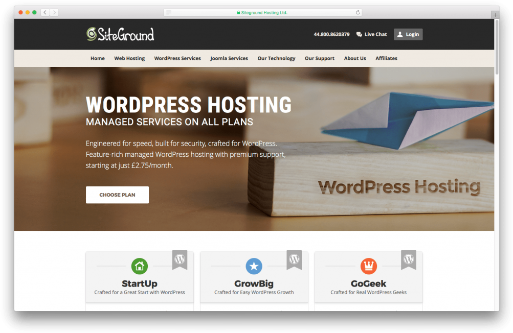 We Recommend Siteground For Charity Wordpress Hosting - Siteground (1024x673), Png Download