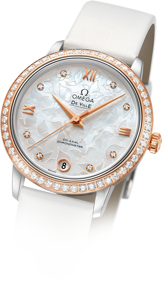 Women's Omega© De Ville Prestige "butterfly" (541x937), Png Download