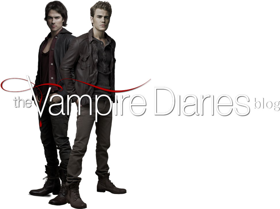 Vampire Diaries Blog - Elena Damon Stefan Png (1018x739), Png Download