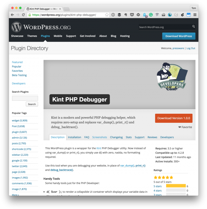 Debug Wordpress With Kint - Wordpress (700x706), Png Download
