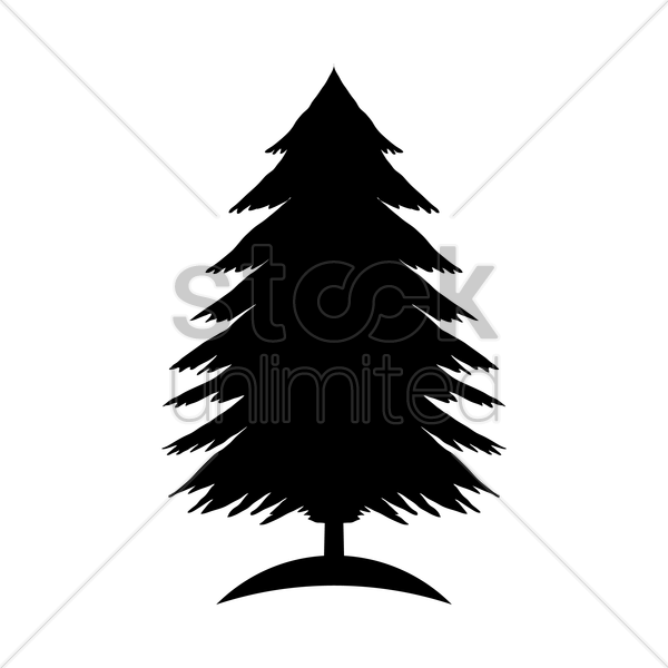 Free Download Pine Tree Vector Clipart Pine Clip Art - Pine Tree Silhouette (600x600), Png Download