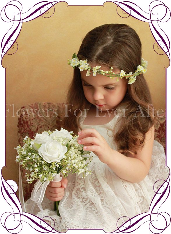Silk Artificial White Boho Rustic Wedding Flowergirl - Peonies Baby's Breath Mason Jar (608x822), Png Download
