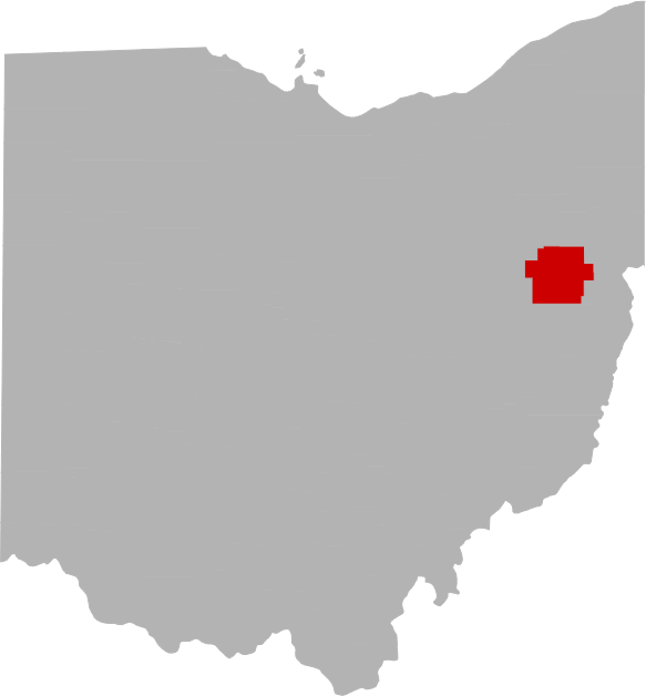 Atwood Lake Stock - Ohio Congressional Districts By Party (583x628), Png Download
