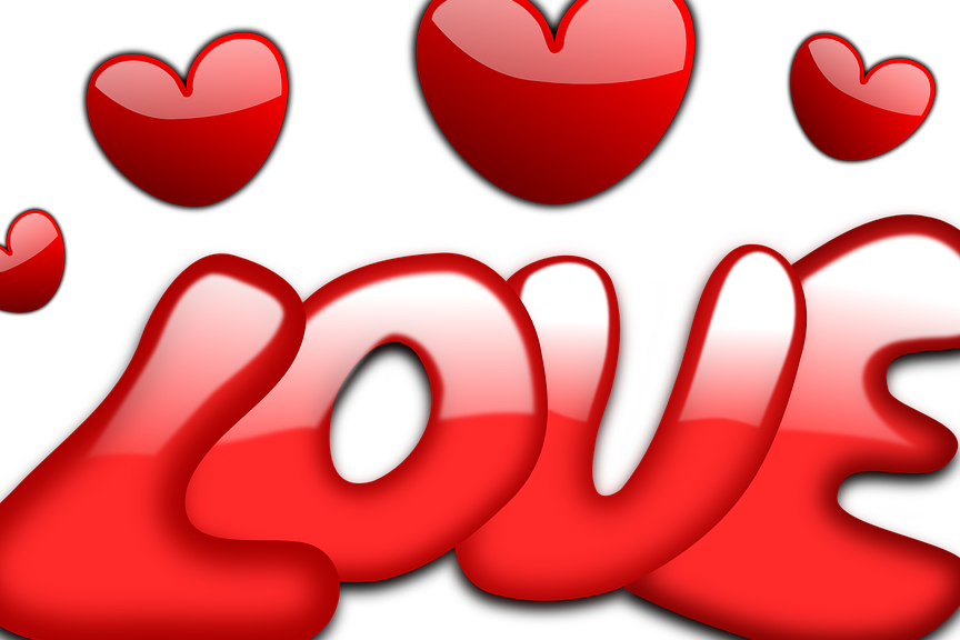 The - Love Hearts Throw Blanket (864x576), Png Download