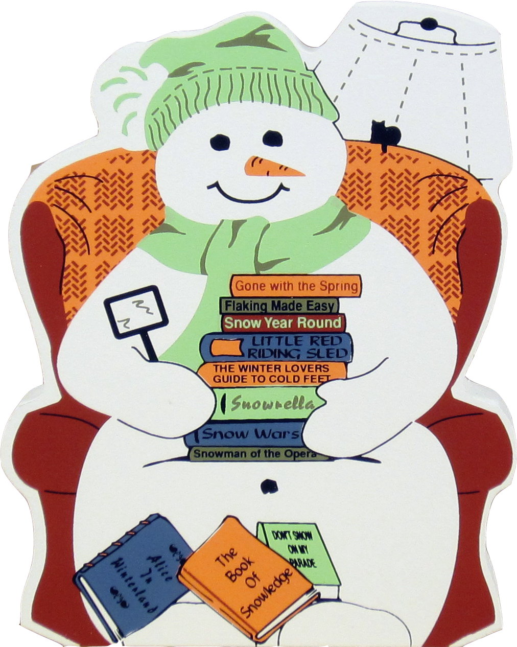 Winter Snow Clipart Snow Man - Snowman Reading A Book Clipart (1024x1272), Png Download