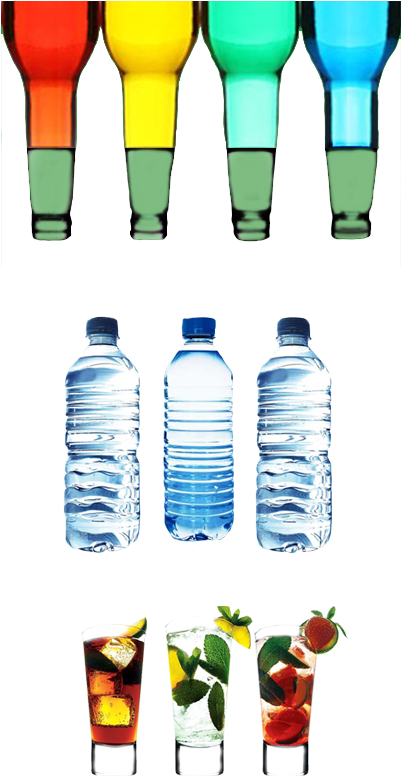 Bottle Of Water (400x821), Png Download