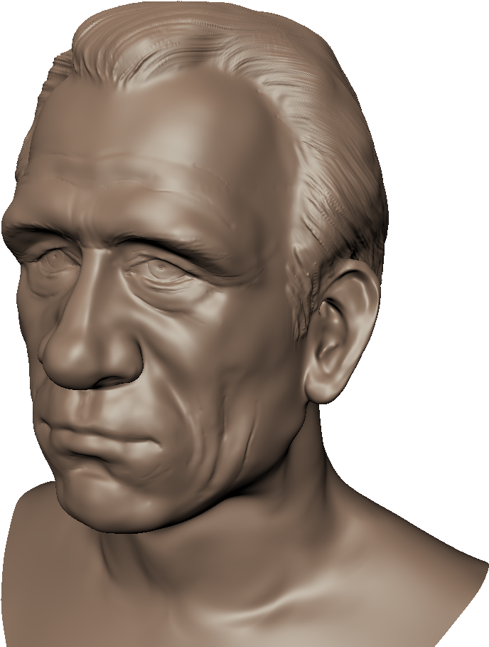 Perspective Render - Bronze Sculpture (1640x953), Png Download