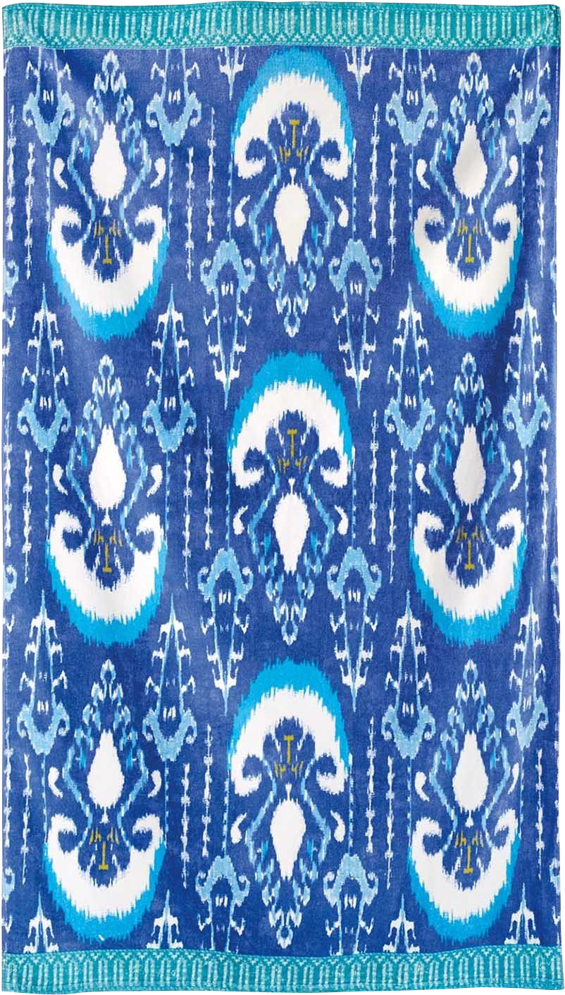 Vaya Periwinkle Beach Towel - John Robshaw Vaya Pink Beach Towel (1500x1500), Png Download