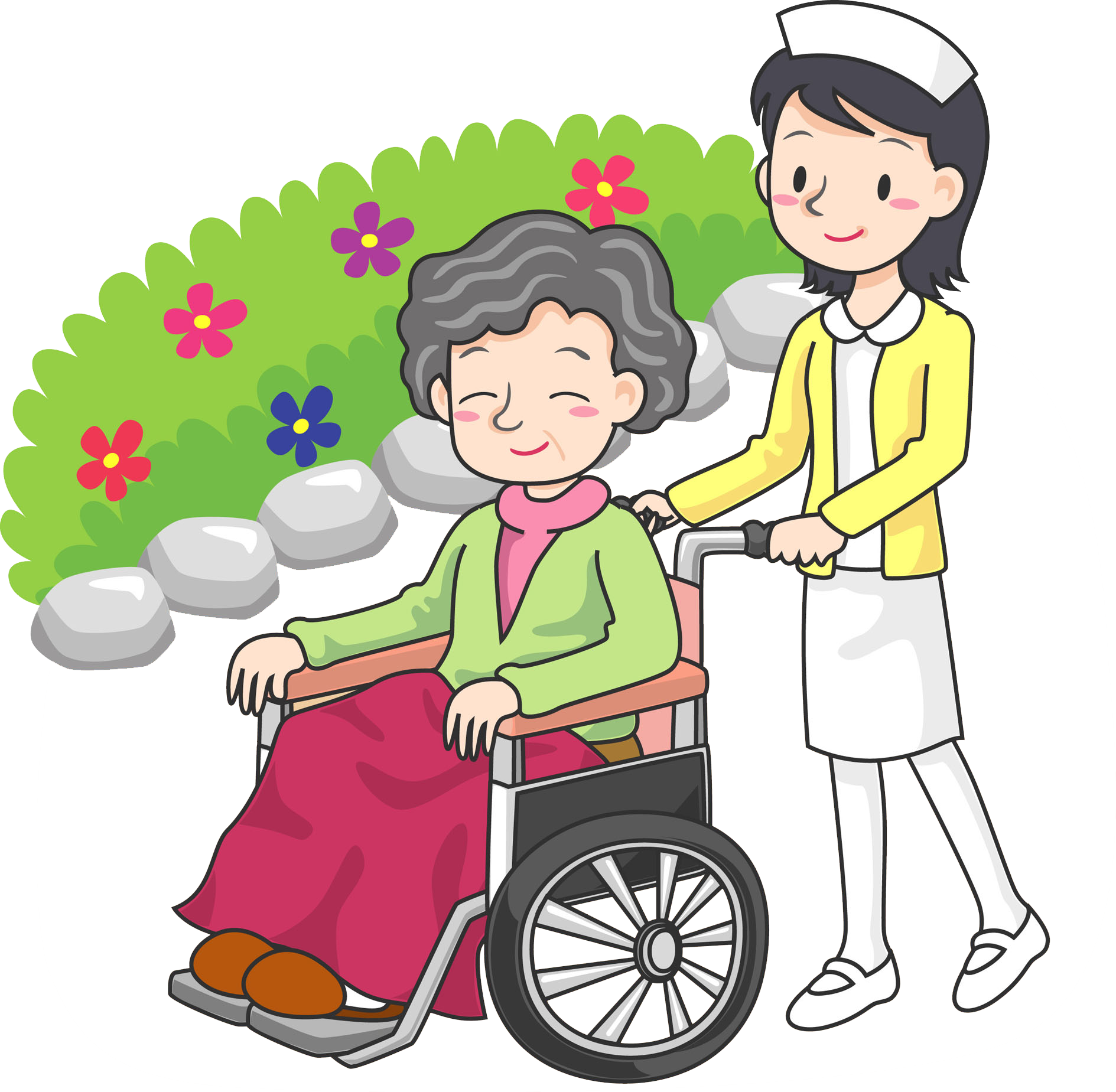 Clipart Walking Male Person - Pasear En Silla De Ruedas Dibujo (1889x1849), Png Download