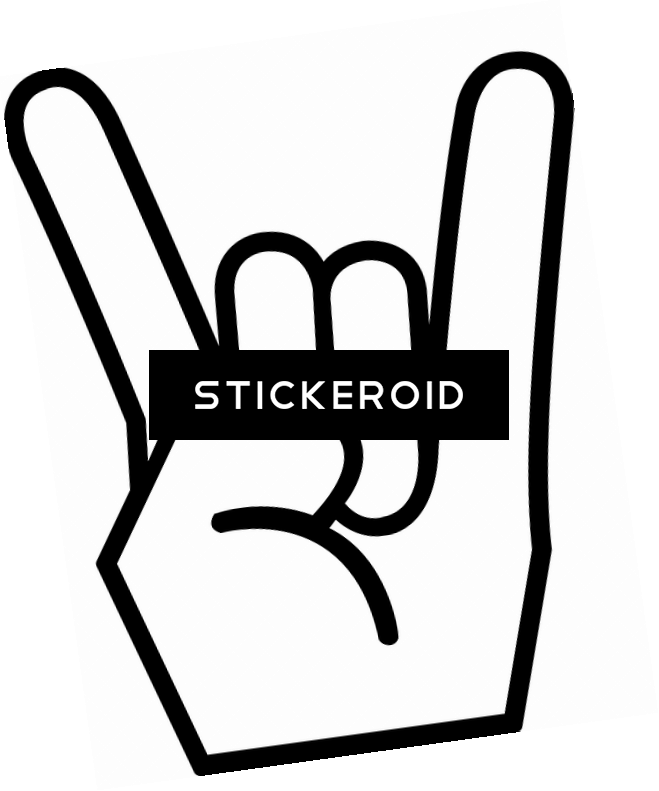 Rock N Roll Sign Hand (659x791), Png Download
