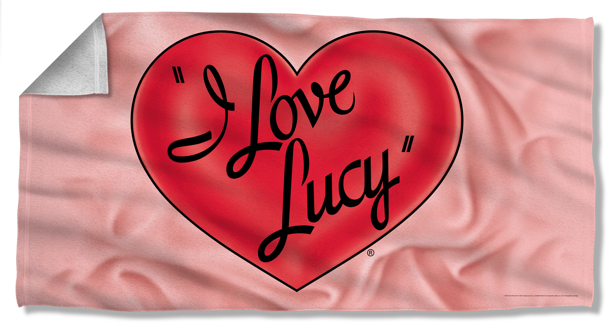 I Love Lucy Beach Towel - Lucy/3d Logo Throw Pillow, White (2000x2000), Png Download