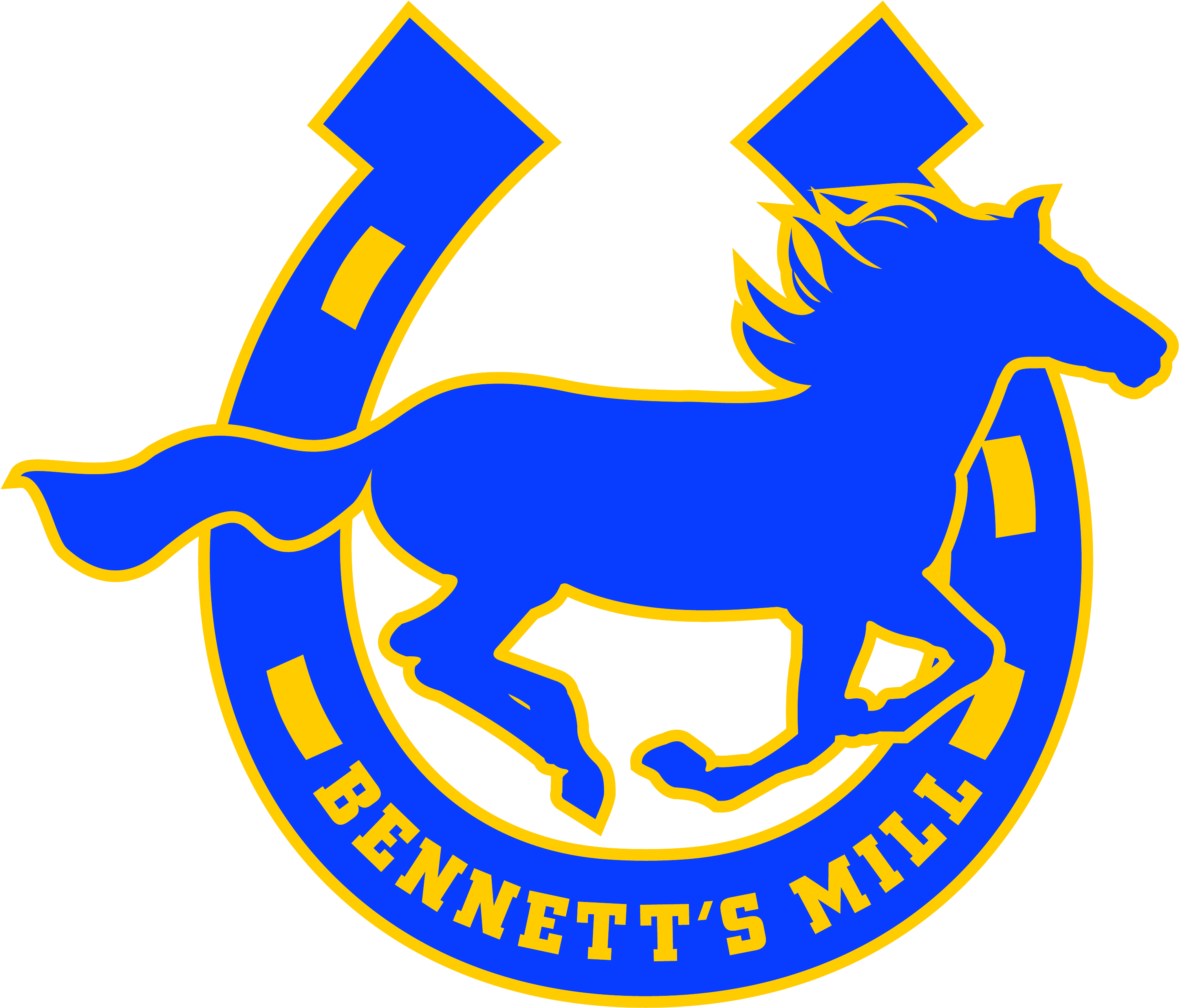 Bennett's Mill Bronco Excellence - Bennetts Mill Middle School (3300x3300), Png Download