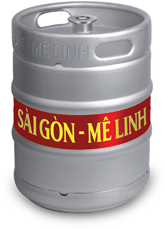 Bia Hơi Sài Gon Mê Linh - Keg Of Beer (523x600), Png Download