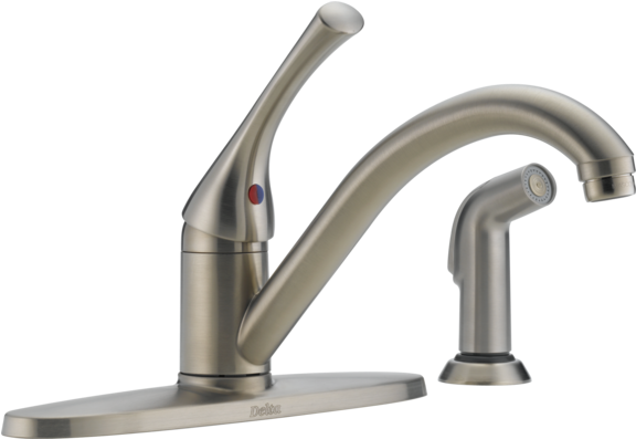 Download Available Only At Home Depot Delta 400 Ss Dst A Classic Single Handle Kitchen Faucet Png Image With No Background Pngkey Com
