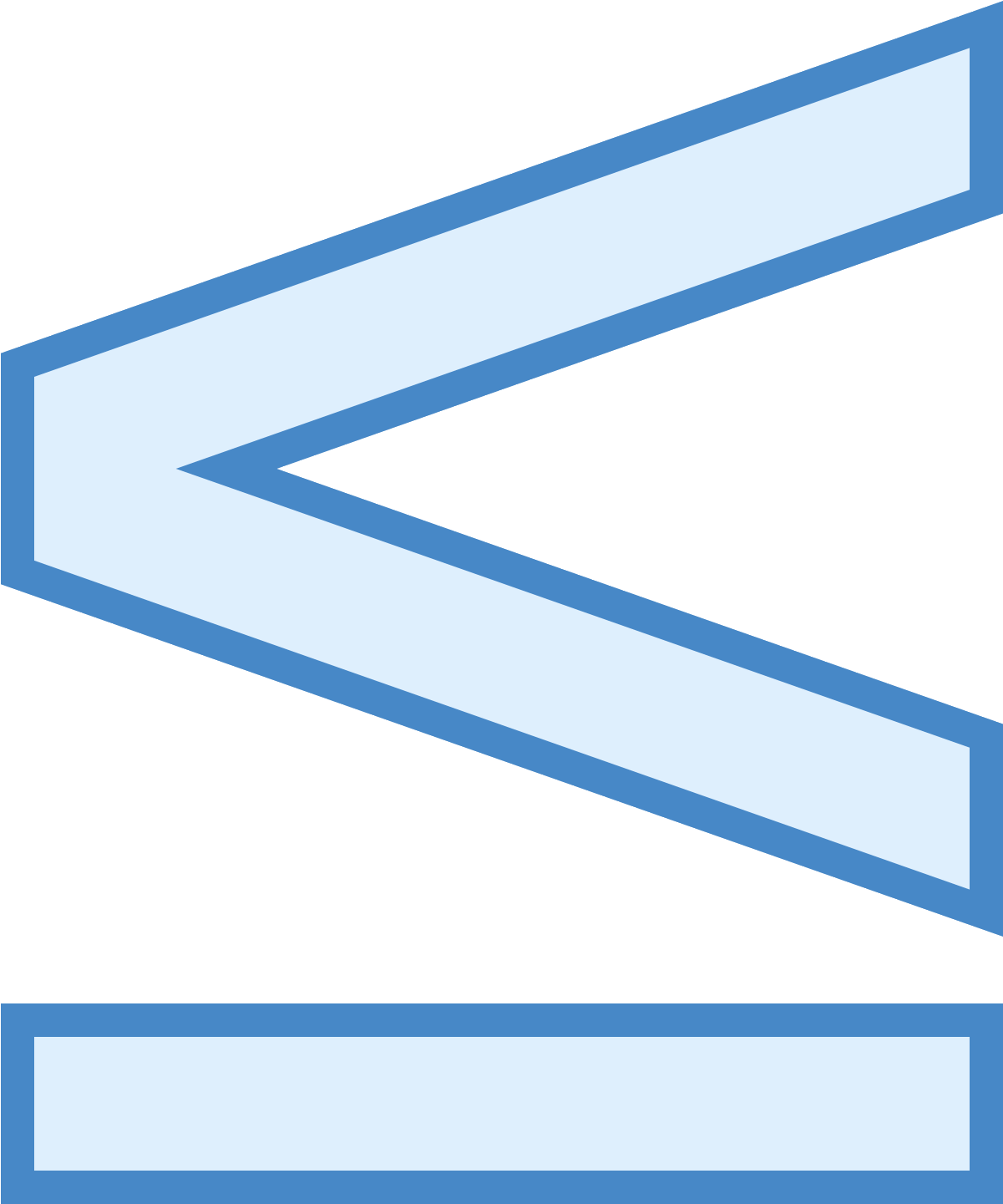 This Is The Letter V Turned On Its Side, With - Icon (1600x1600), Png Download