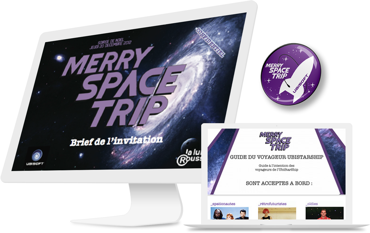 I Worked On The Ubisoft Holiday Party Brief As A Visual - Online Advertising (1920x986), Png Download