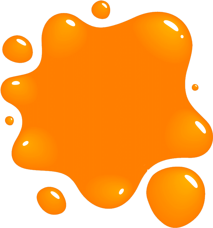 Clipart Orange Splat Png - Orange Paint Splash Clipart (752x790), Png Download