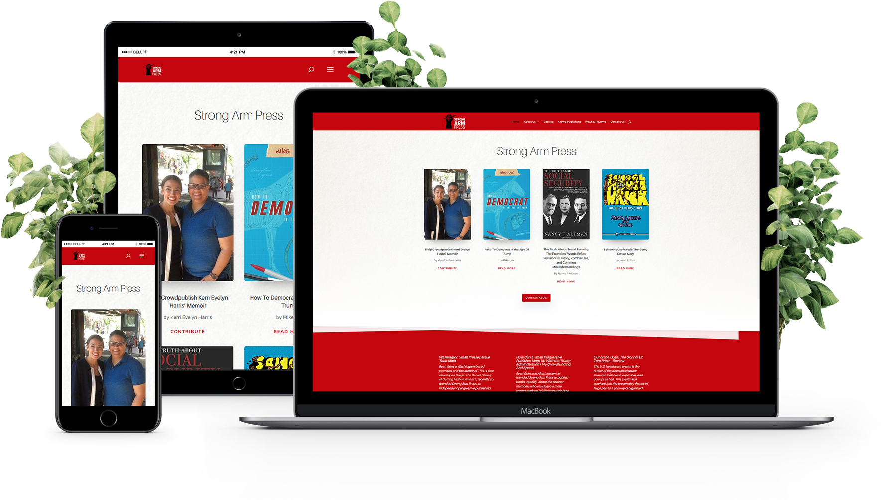 Strongarmpress - Com - Web Design (1920x1003), Png Download