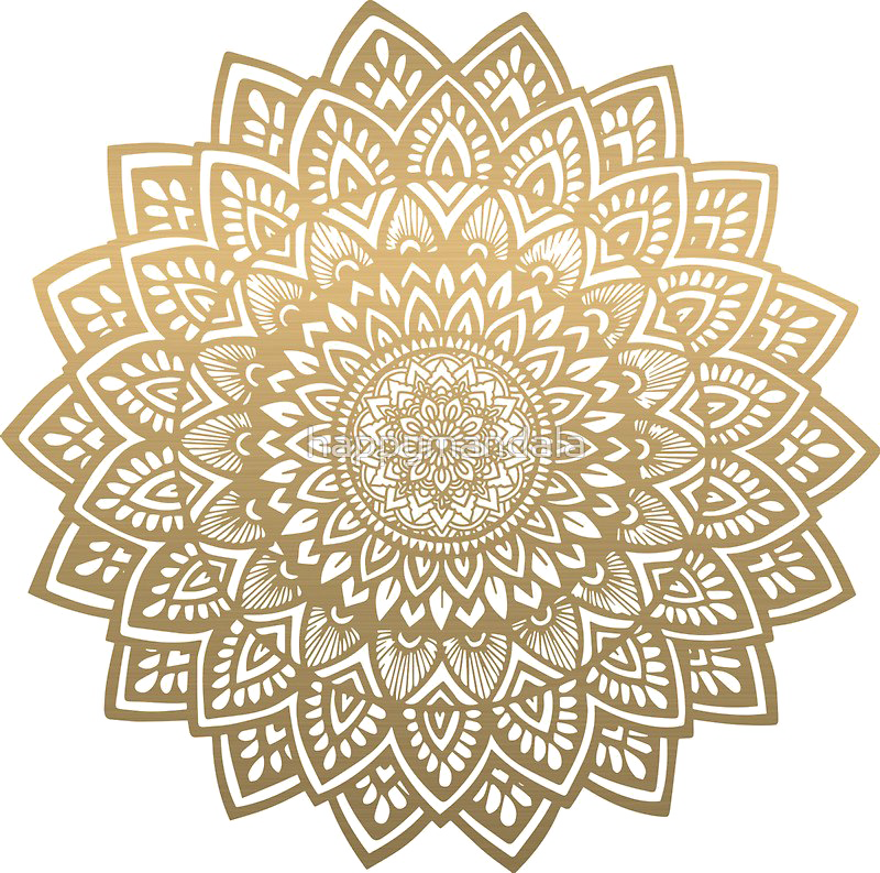 Mandala Transparent Background - Gold Stickers Mandala (800x793), Png Download