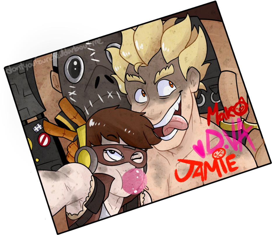 Junker Family Photo By Itsaaudra Overwatch Genji, Overwatch - Cartoon (958x833), Png Download