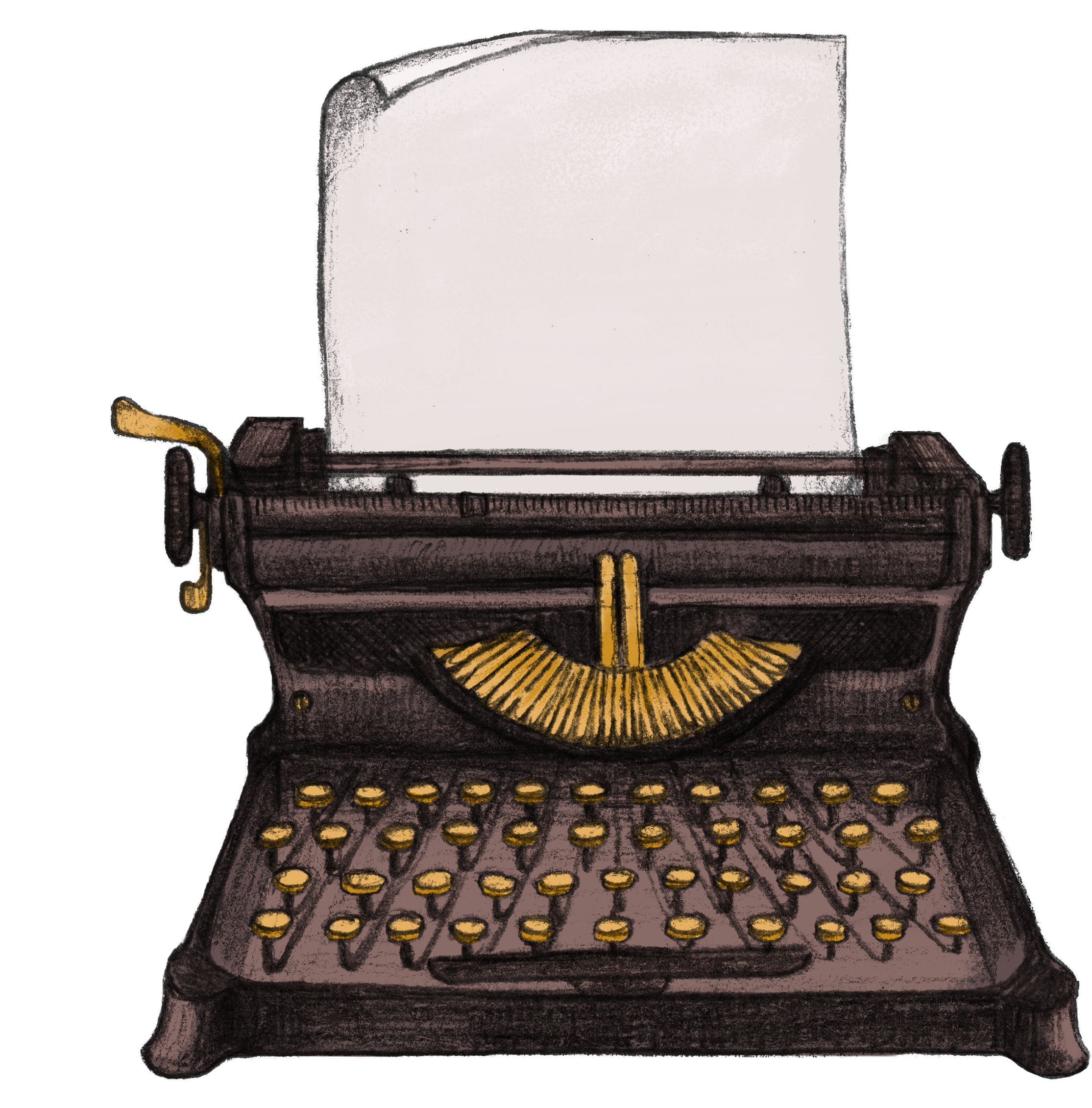 Typewriter (2652x2756), Png Download