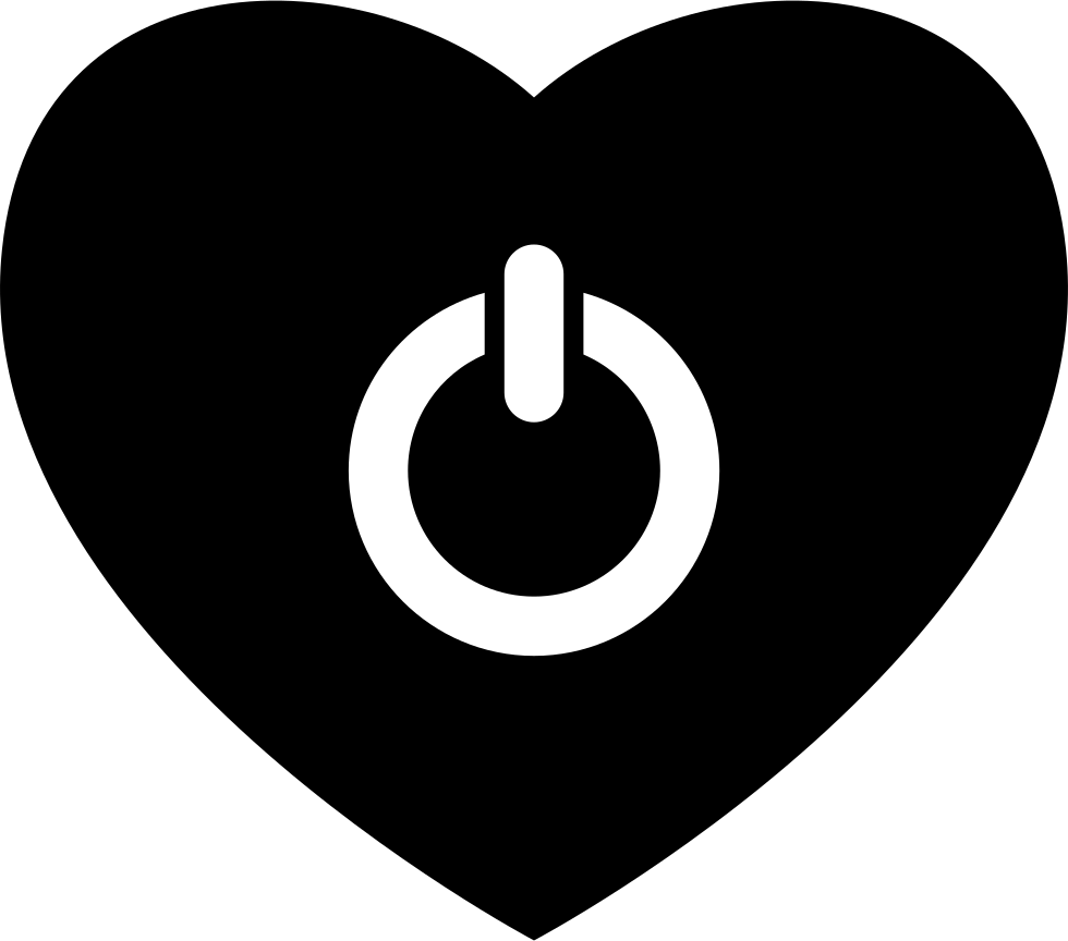 Heart Shaped Power Button Comments - Letras Dentro Do Coração (980x864), Png Download