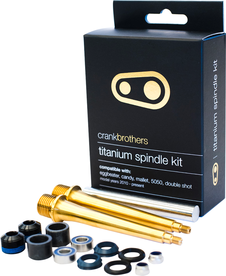 Black/gold - Crankbrothers Pedal Refresh Kit (960x960), Png Download