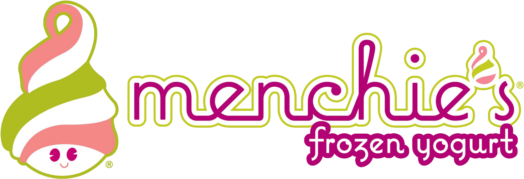 Menchies Frozen Yogurt Logo (1761x657), Png Download