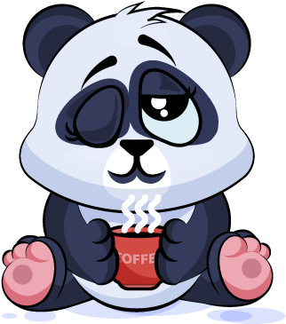 Adorable Panda Emoji Stickers Messages Sticker-10 - Cartoon (600x600), Png Download