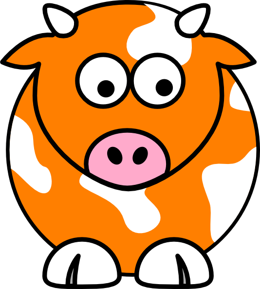 Vacas Animadas Para Dibujar (534x594), Png Download